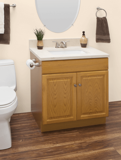 Custom Honey Oak Bathroom Vanities