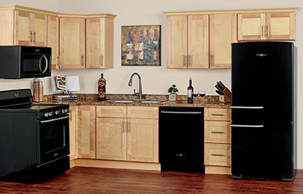 Custom Natural Maple Kitchen Cabinets