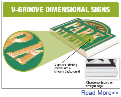 V-Groove Signs