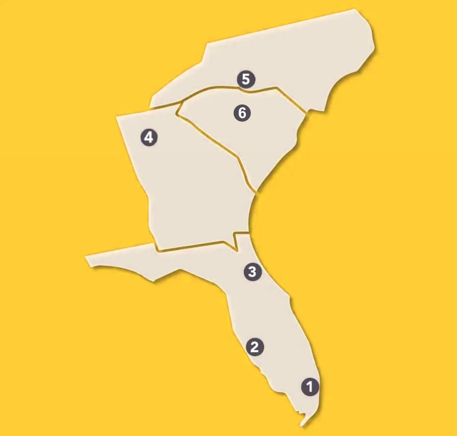 Map of ARD Distributors DCs