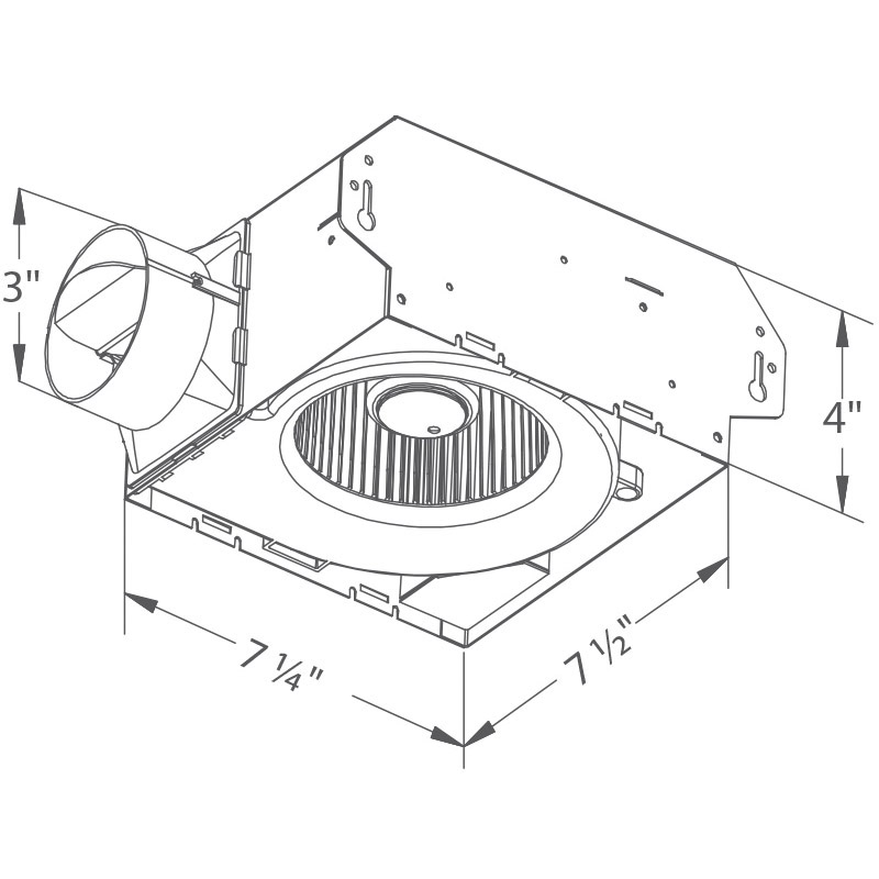 Delta Breez Slim 70 CFM Exhaust Fan HD Supply