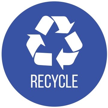 Recycle Can Only Sticker Set