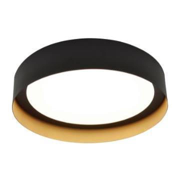 Reveal 12" LED Flush Mount - Black/Gold - 120-277V