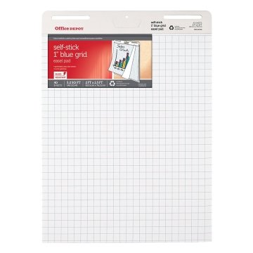 Post it Super Sticky Easel Pad With 1 Grid Lines 25 x 30 White Pad Of 30  Sheets - Office Depot