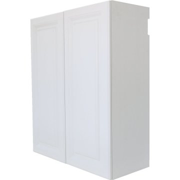 Ready to Assemble 9x42x12 in. Shaker Wall End Open Shelf Cabinet in White