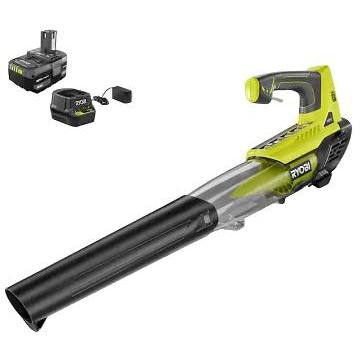 Ryobi One 18v Cordless Battery Var Spd Jet Fan Leaf Blower W Battery Charger HD Supply