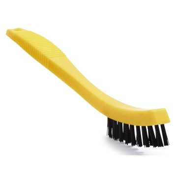 Rubbermaid 10-1/2 In Angle Broom W/ Poly Bristles (2-Pack) (Yellow/gray)