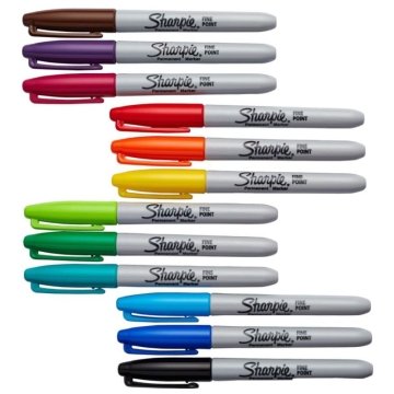 SKILCRAFT Retractable Dry Erase Marker, Broad Chisel Tip, Assorted Colors, 4/Set