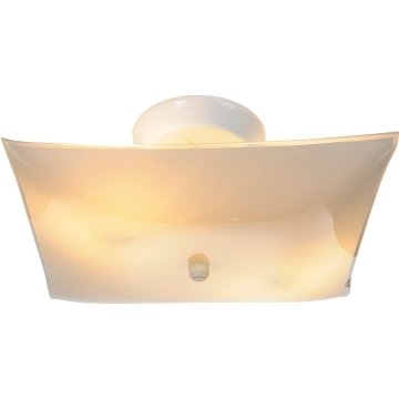 Square glass light fixture top