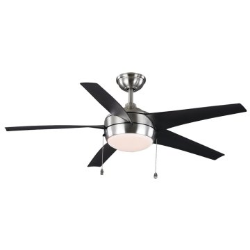Windward 52 In. Ceiling Fan W/ Light (Brushed Nickel) | HD Supply