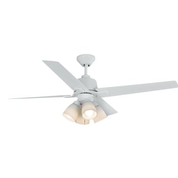 Fufafayo E27 Screw Fan Pendant Lamp, Ceiling Fan with Lights, Enclosed Low  P-rofile Fan Light, Ceiling Light Fan, Hidden Electric Fan Delier- White