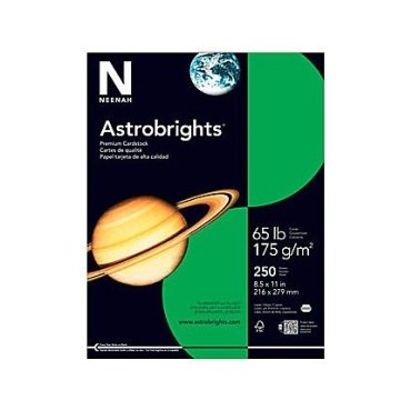 Astrobrights Color Card Stock Letter Size 65 Lb Assorted Colors 250 Sheets  Per Pack - Office Depot