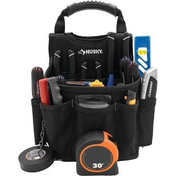 Husky 13 Pocket Black Utility Tool Pouch HD Supply