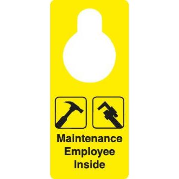 Maintenance Hang Tag-Employee Inside 3-1/2 x 8 Package Of 10 | HD Supply