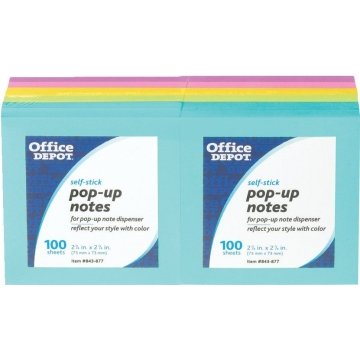 Office Depot® Brand Pop-Up Notes, 3