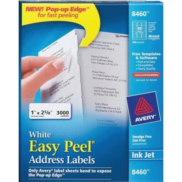 Avery 1/2 x 1-3/4 in. Return Address Labels (Clear) (2000-Box ...