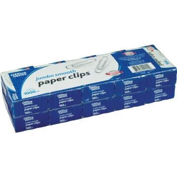  Officemate Giant Paper Clips, Pack of 10 Boxes of 100