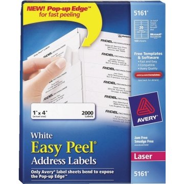 White Permanent Adhesive Address Labels | HD Supply