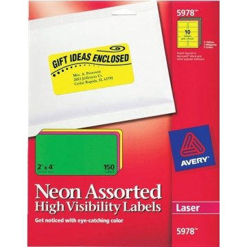 Avery® White Repositionable Permanent Shipping Label 2 x ...