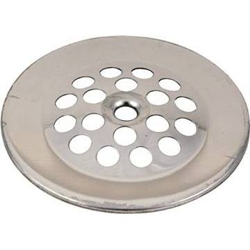 Tub Drain Strainer Domed Hole Pattern 1.75 Chrome-Plate Steel Package Of 5