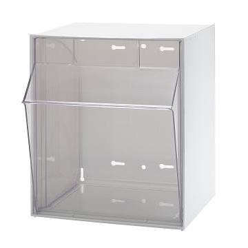 Storage Cabinets - Tip Out Bins Mounted On Louvers