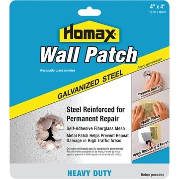Homax 5504 4 X 4 Metal Wall Patch W/ Self Adhesive Mesh, Case