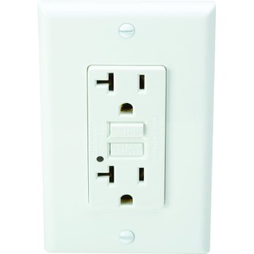 ELEGRP GFCI Outlet 15 Amp, Self-Test GFI Electrical Outlet With Narrow