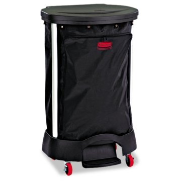 Step-On Linen Hamper Bag, 13 3/8w x 19 7/8d x 29 1/4h, PVC-Lined Nylon, Black Step-On Linen Hamper Bag, 13 3/8w x 19 7/8d x 29 1/4h, PVC-Lined Nylon, Black