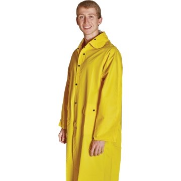 long yellow raincoat