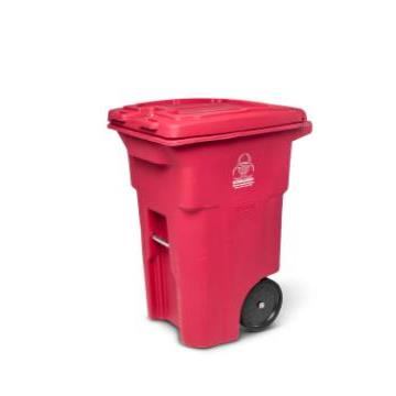 Uxcell 4-6 Gallon Small Trash Bags Waste Basket Liners Red, 20 Counts /  Roll 