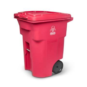 Toter 50 Gallon Slimline Square Trash Can (Graystone)