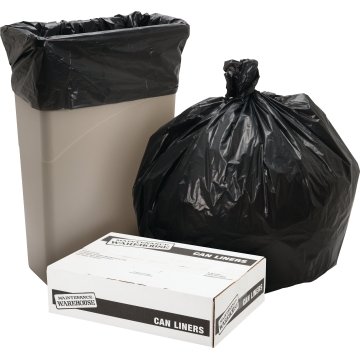 Heritage Accufit RePrime Trash Bags - 23 Gallon - Black - Resin - 300/Carton