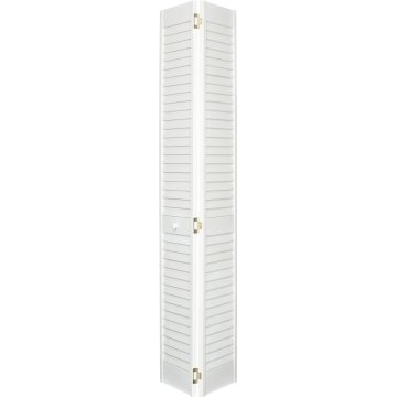Slimfold 30 In X 80 In Steel Bright White Universal Bi Fold Door 22084215 The Home Depot