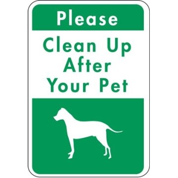 please clean up sign