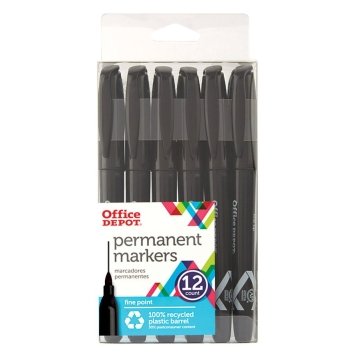 Sharpie Retractable Permanent Markers Ultra Fine Point Red Pack Of 12 -  Office Depot