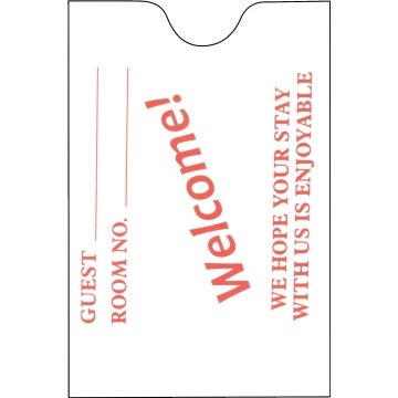 generic hotel key card envelopes