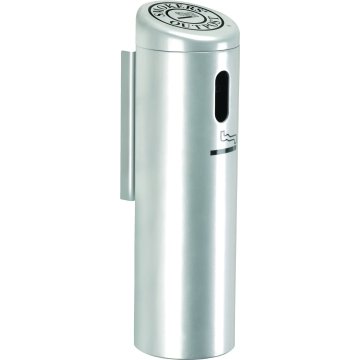 cigarette ashtray wall mounted Commercial Zone Products Swivel Lock Outdoor Wall-Mount Ashtray (Silver)