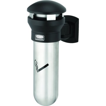 Rubbermaid Commercial Wall-Mount Smoking Receptacle (Black)