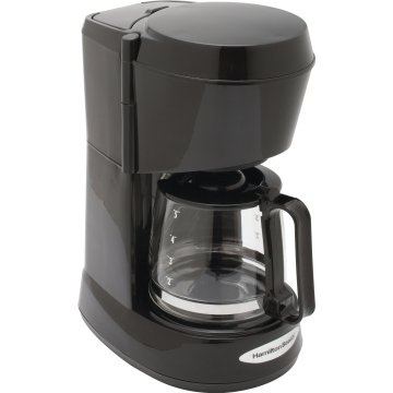 5 Cup Coffeemaker Black Glass Carafe 