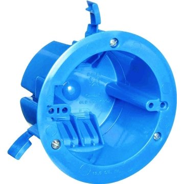 XIUTE Old Work Ceiling Electrical Box - 1 Gang Round PVC, 4.25 Inch Diameter, 18 Cubic Inch (12-Pack) - View #8