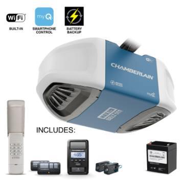 Chamberlain 1 1 4 Hp Garage Door Opener With Wi Fi Battery Backup Hd Supply