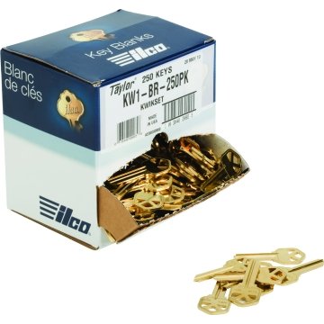 5X KW1 Solid Brass Key Blanks 