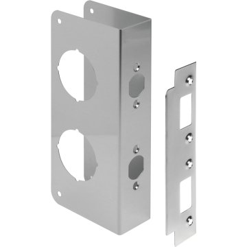 Prime Line Mp9515 2 Door Hole Cover Plates Gray Painted Primer 2