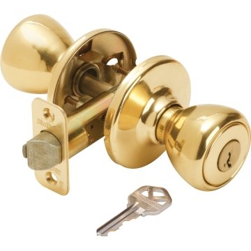 Kwikset® 94050-547 Security Dorian Keyed Entry Lever, Polished Brass –  Toolbox Supply