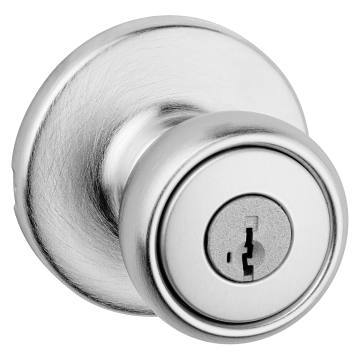 Kwikset Tylo Satin Chrome Keyed Entry Door Knob with SmartKey