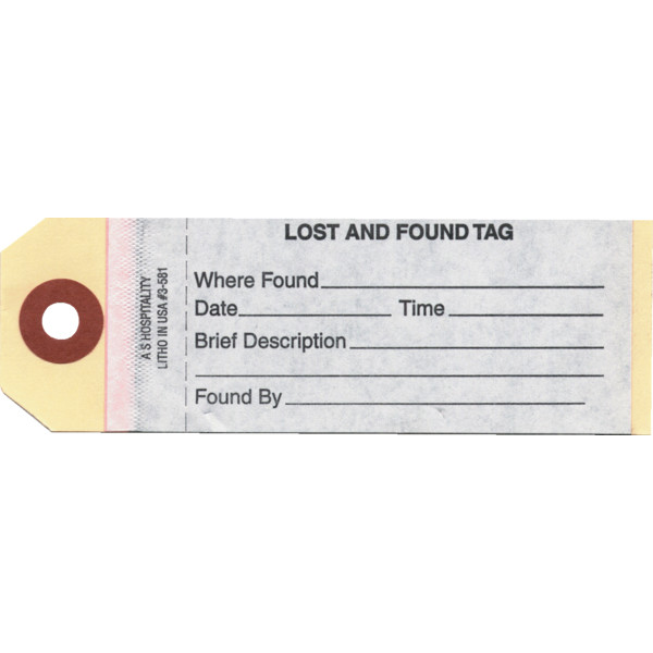 Lost and Found Tag Package Of 100 HD Supply