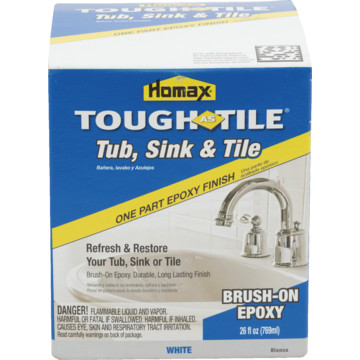 26 Oz Homax Tough as Tile Tub, Sink & Tile One Part Epoxy Brush-On ...