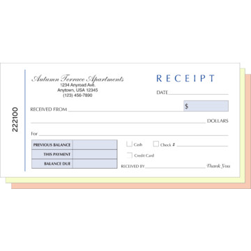 General Receipt Book, 50 Sheets | HD Supply