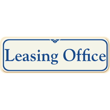 Leasing Office Designer Sign, Ivory, 9 x 3 | HD Supply