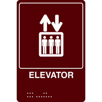 Elevator Braille Sign, 6 x 9 | HD Supply